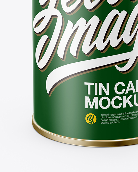 Download Kraft Tin Can Psd Mockup Yellowimages