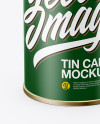 Download Tin Can With Paper Label Mockup (High-Angle Shot) in Can Mockups on Yellow Images Object Mockups