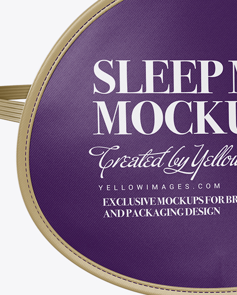 Sleep Mask Mockup Half Side View In Object Mockups On Yellow Images Object Mockups