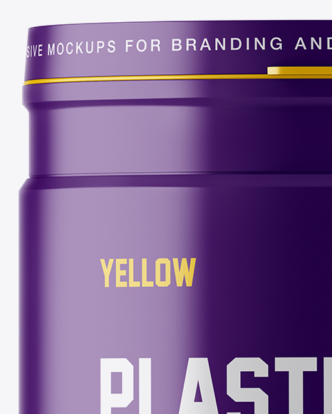 Glossy Protein Jar Mockup PSD #3