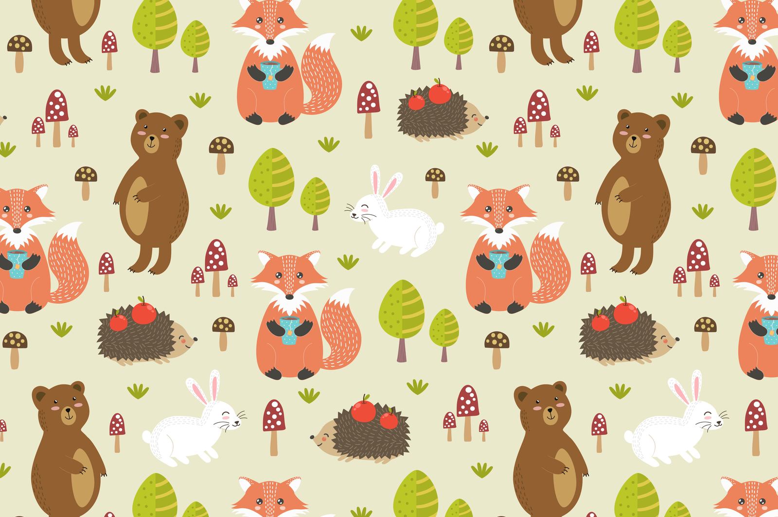 Forest Friends: patterns & cards on Yellow Images Creative Store