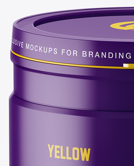 Glossy Protein Jar Mockup (High Angle Shot) PSD #3