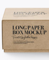 Download Kraft Paper Box Mockup - Front View (High-Angle Shot) in Box Mockups on Yellow Images Object Mockups