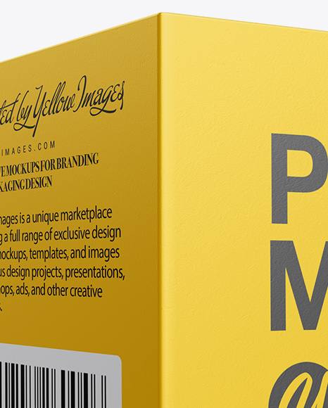 Paper Box Mockup   Half Side View PSD #4