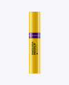 Glossy Mascara Tube Mockup on Yellow Images Object Mockups