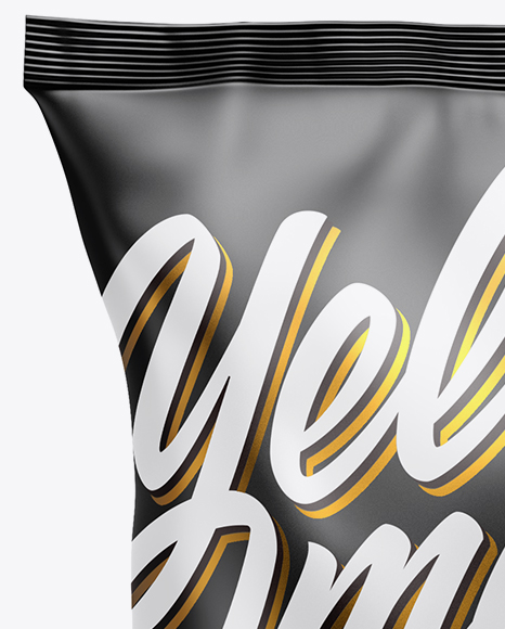Matte Snack Package Mockup PSD #2