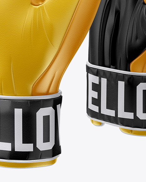 Download Boxing Gloves Mockup In Apparel Mockups On Yellow Images Object Mockups