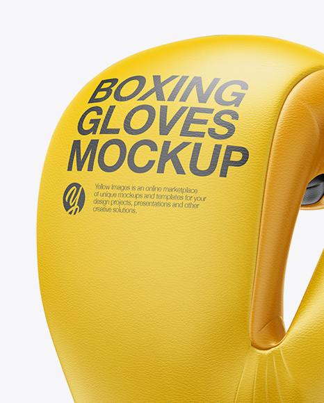 Boxing Gloves Mockup In Apparel Mockups On Yellow Images Object Mockups