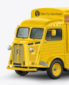 Citroen Hy Van Food Truck Mockup - Half Side View