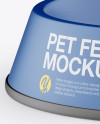 Matte Pet Feeding Bowl Mockup on Yellow Images Object Mockups