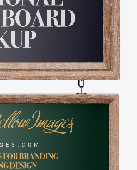 Traditional Bar Signboard Mockup - Front View - Free Download Images