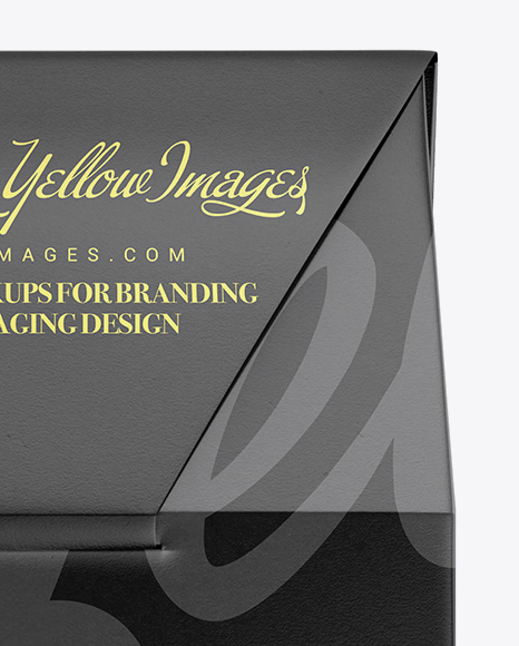 Matte Paper Box Mockup   Front View PSD #2