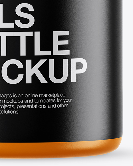 Matte Pills Bottle Mockup PSD #1