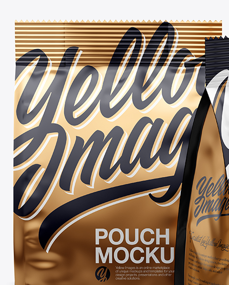 Download Two Matte Pouches Mockup In Pouch Mockups On Yellow Images Object Mockups PSD Mockup Templates