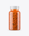 Orange Pills Bottle Mockup