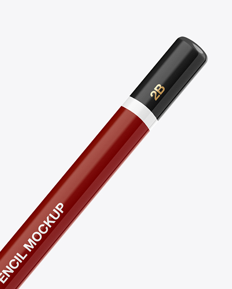 Download Round Pencil Mockup in Stationery Mockups on Yellow Images Object Mockups