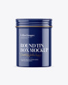 Glossy Round Tin Box Mockup