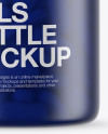 Frosted Blue Pills Bottle Mockup