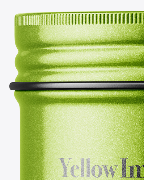 Metallic Round Tin Box Mockup PSD #2