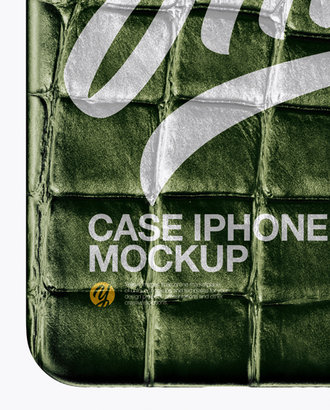 iPhone X Leather Case Mockup PSD #1