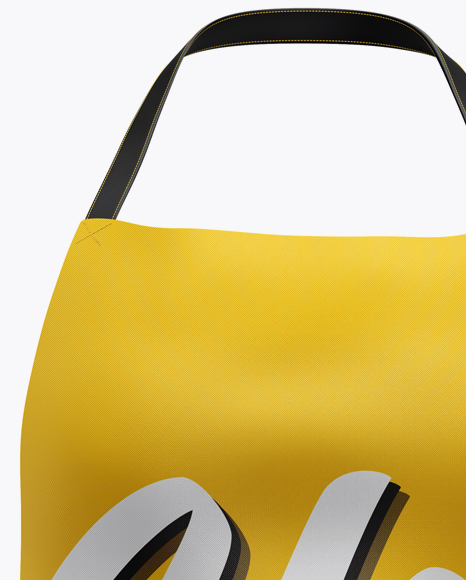 Download Apron Mockup Front View In Apparel Mockups On Yellow Images Object Mockups PSD Mockup Templates