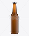 330ml Amber Glass Ale Bottle Mockup in Bottle Mockups on Yellow Images Object Mockups