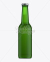 Download 33cl Emerald Green Glass Ale Bottle Mockup in Bottle Mockups on Yellow Images Object Mockups