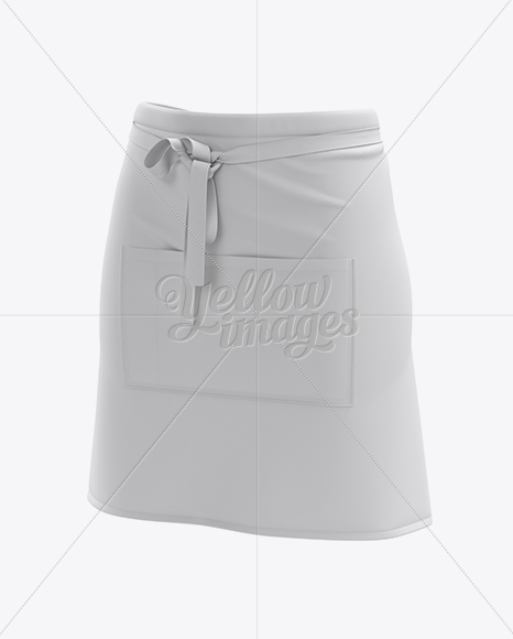 Download Half Apron Mockup Halfside View In Apparel Mockups On Yellow Images Object Mockups