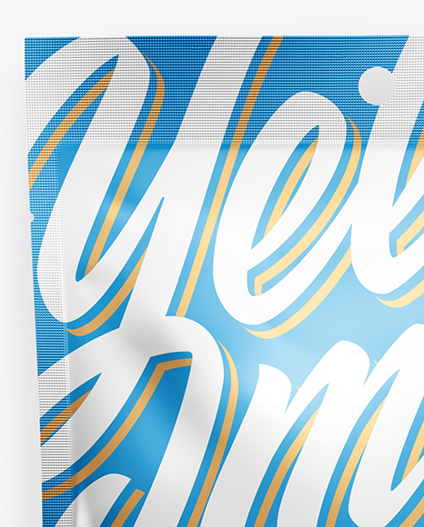 Metallic Snack Bag Mockup PSD #2