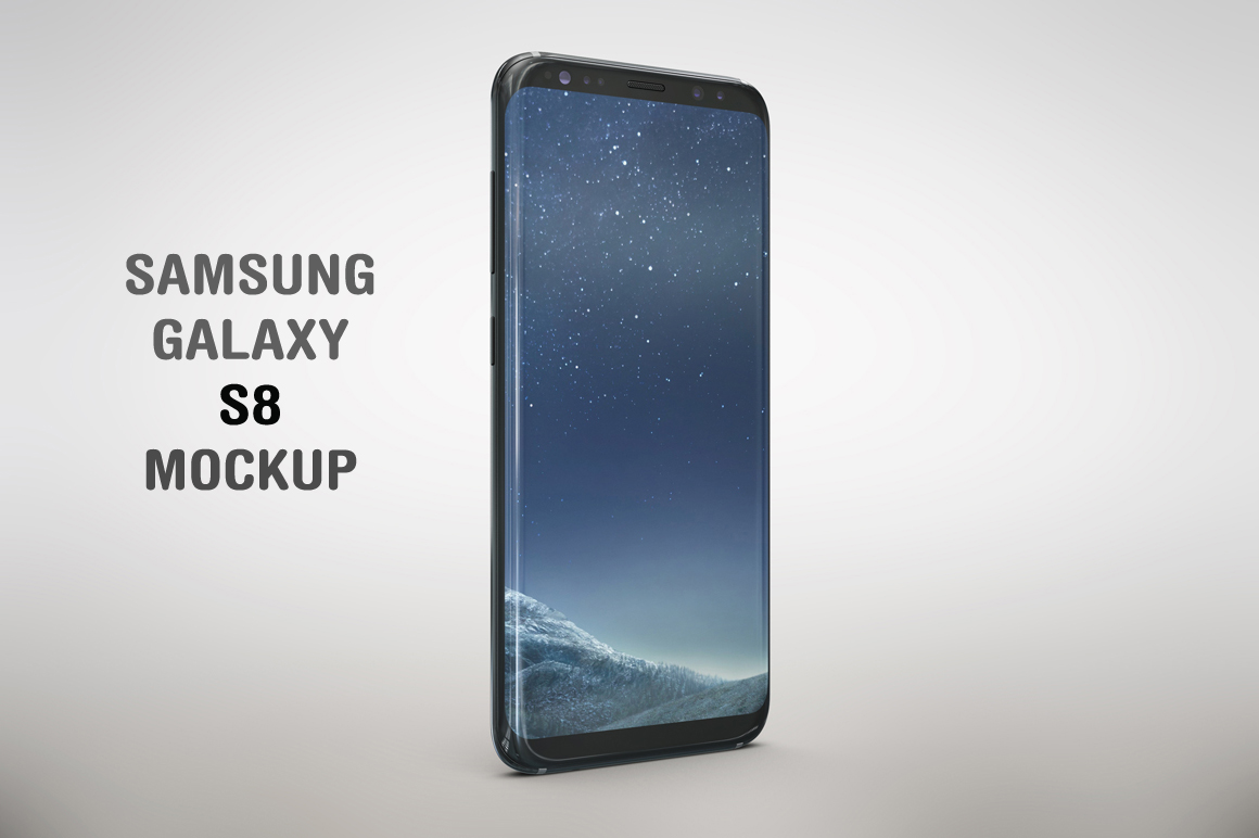 Download Samsung Galaxy S8 Mockups In Device Mockups On Yellow Images Creative Store PSD Mockup Templates