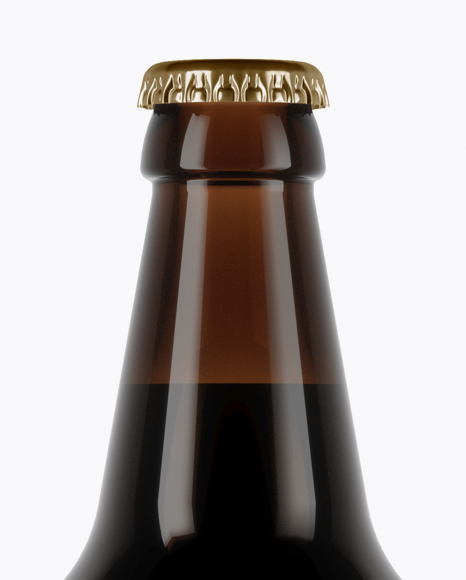 Download Amber Glass Stout Beer Bottle Mockup In Bottle Mockups On Yellow Images Object Mockups PSD Mockup Templates