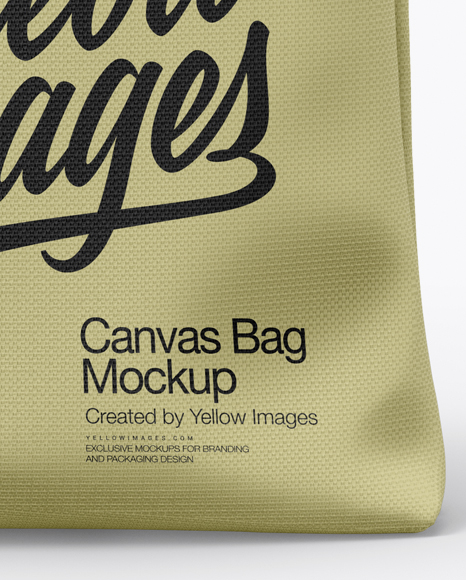 Free Canvas Bag Mockup - Front View