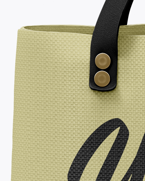 Download Free Canvas Bag Mockup Front View In Free Mockups On Yellow Images Object Mockups PSD Mockup Templates