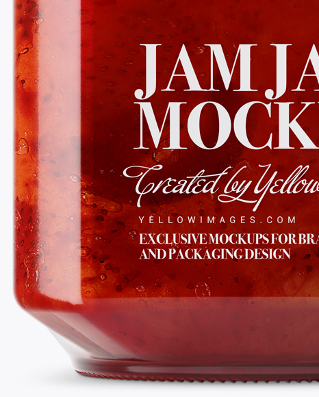 Download 900ml Strawberry Jam Glass Jar W Clamp Lid Mockup In Jar Mockups On Yellow Images Object Mockups PSD Mockup Templates