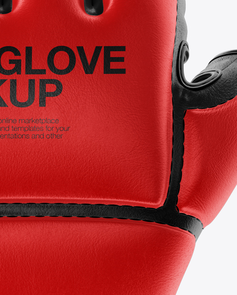 MMA Glove Mockup - Front View