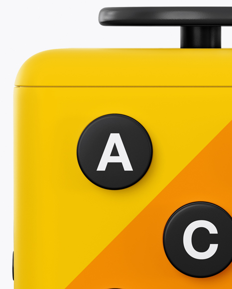 Fidget Cube Mockup Front View PSD #2