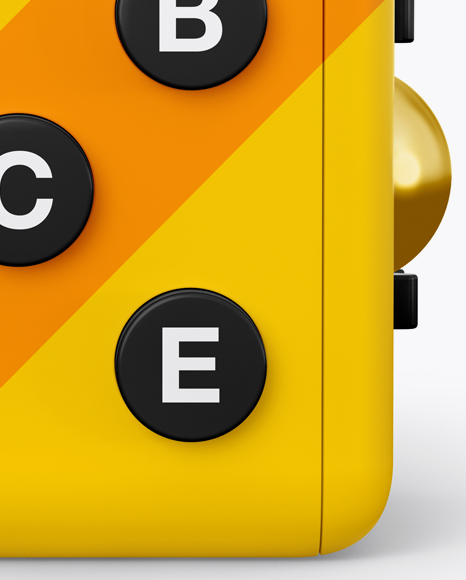 Fidget Cube Mockup Front View PSD #1