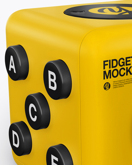 Download Fidget Cube Mockup - Half Side View in Object Mockups on ...