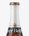 500ml Amber Beer Bottle Mockup