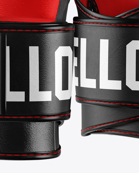 Two Mma Gloves Mockup Half Side View In Apparel Mockups On Yellow Images Object Mockups