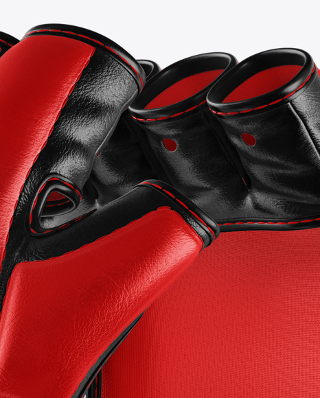 Two Mma Gloves Mockup Half Side View In Apparel Mockups On Yellow Images Object Mockups