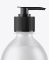 Download Frosted Clear Bottle with Liquid Soap Mockup in Bottle ... Yellowimages Mockups