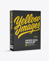 Download Paper Box Mockup - Half Side View in Box Mockups on Yellow ... Yellowimages Mockups