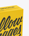 Paper Box Mockup - Half Side View (High-Angle Shot) in Box ...