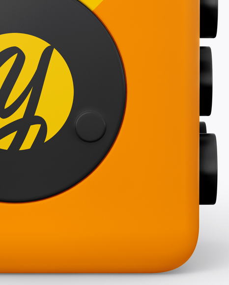 Fidget Cube Mockup Front View PSD #1
