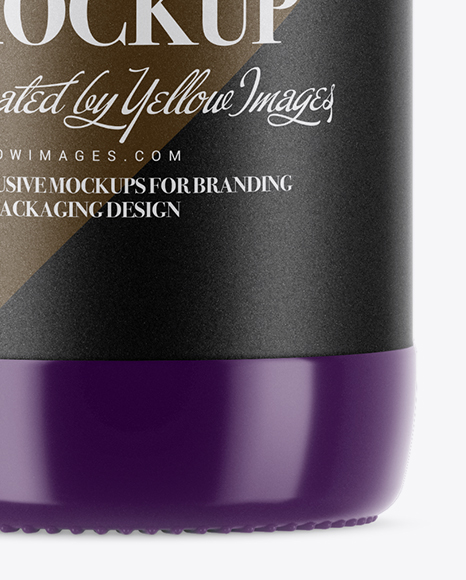 Glossy Ceramic Beer Bottle Mockup PSD #1