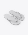 Download Flip Flops Mockup - Half Side View (High-Angle Shot) in ...