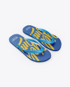 Download Flip Flops Mockup - Half Side View (High-Angle Shot) in ...