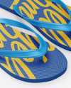 Download Flip Flops Mockup - Half Side View (High-Angle Shot) in ...