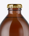 Amber Beer Bottle Mockup